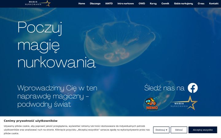 Screenshot of magianurkowania.pl
