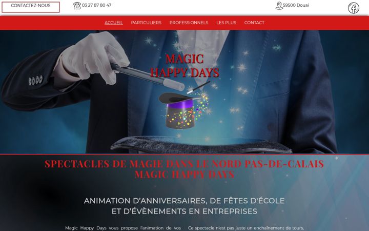Screenshot of magic-happy-days.fr