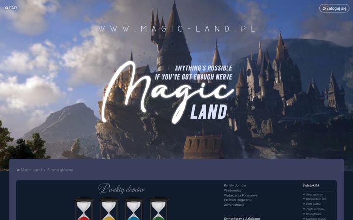 Screenshot of magic-land.pl