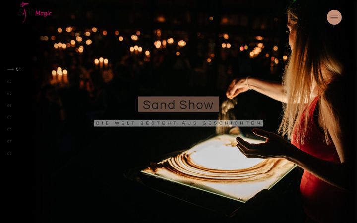 Screenshot of magic-sand.com
