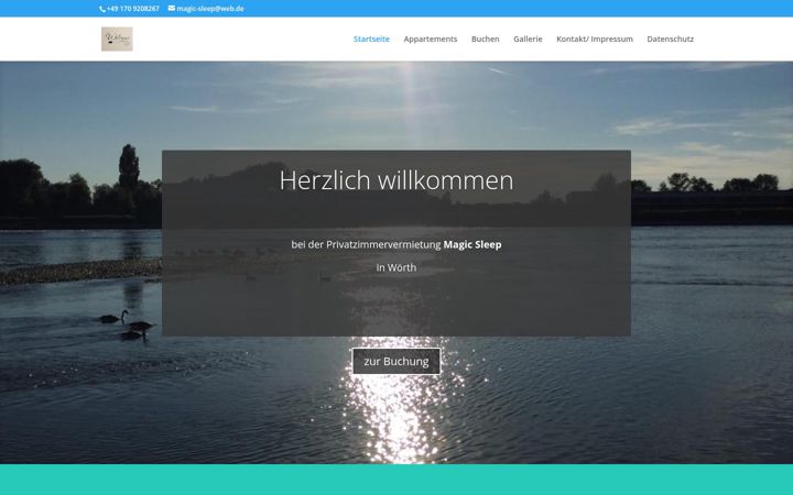 Screenshot of magic-sleep.de