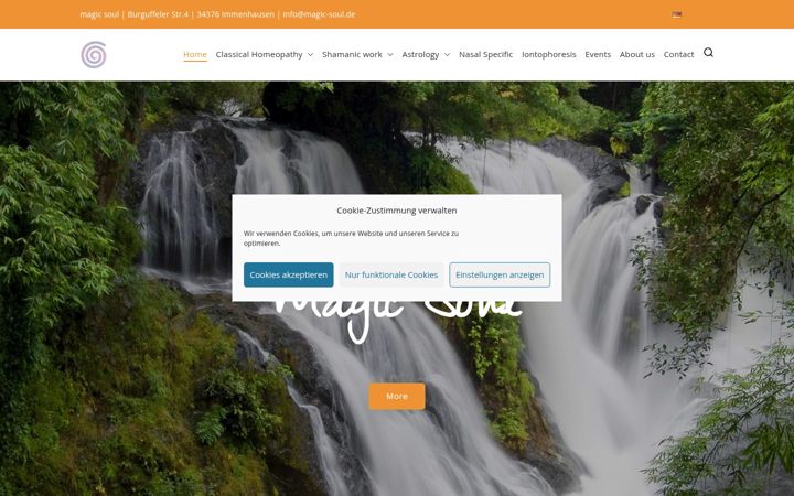 Screenshot of magic-soul.de