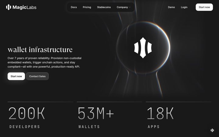 Screenshot του magic.link