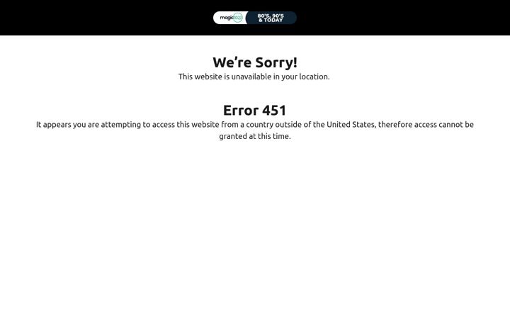 Screenshot of magic1021.com