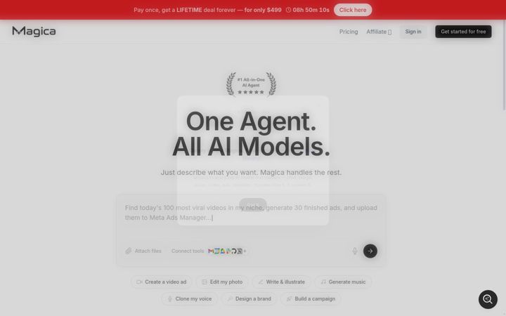 Screenshot of magica.com