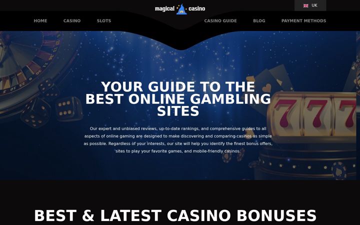 Screenshot of magical-casino.com