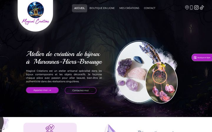 Screenshot of magicalcreations.fr