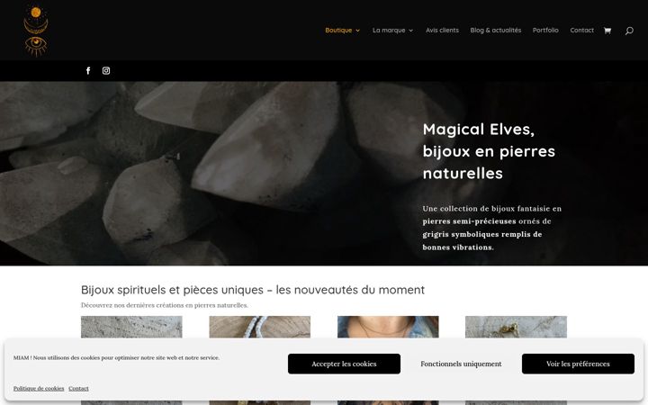 Screenshot of magicalelves.fr