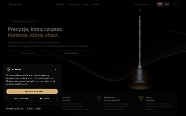 Screenshot of magicannula.com