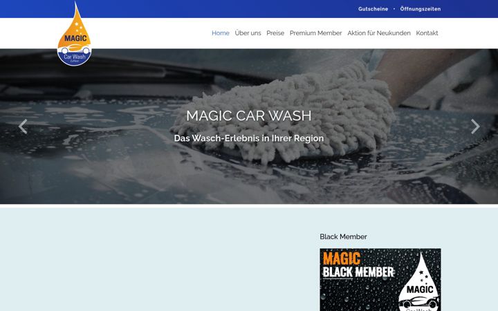 Screenshot of magiccarwash.ch