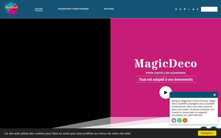 Screenshot of magicdecoparis.com