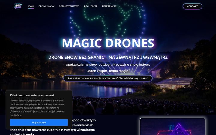 Screenshot of magicdrones.pl