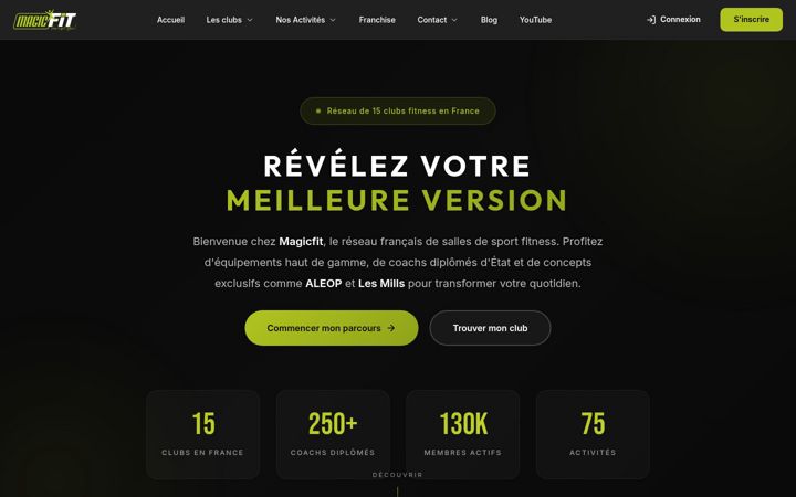Screenshot of magicfit.fr