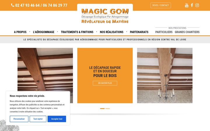 Screenshot of magicgom.fr