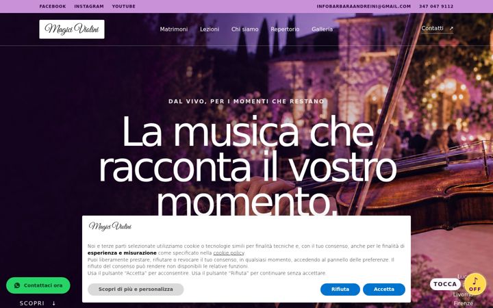 Screenshot of magiciviolini.com