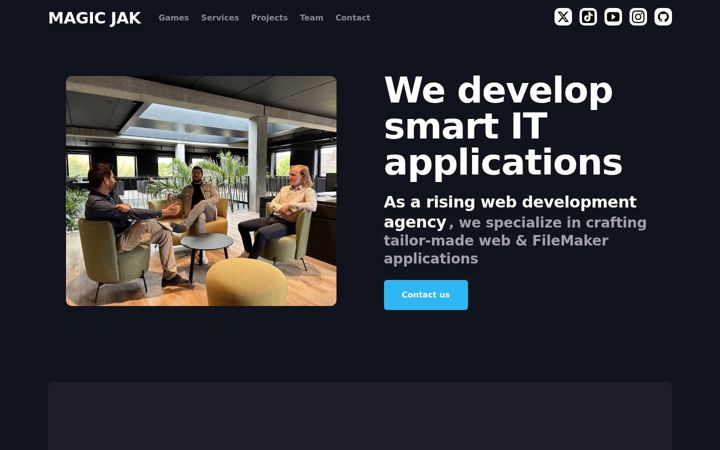Screenshot of magicjakapp.com
