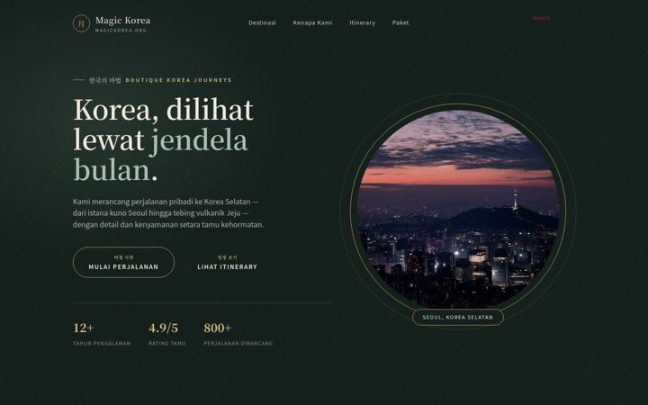 Screenshot di magickorea.org