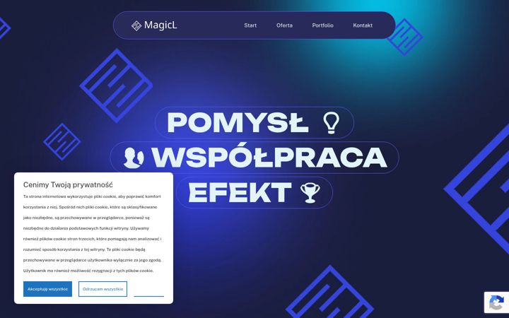 Screenshot of magicl.pl
