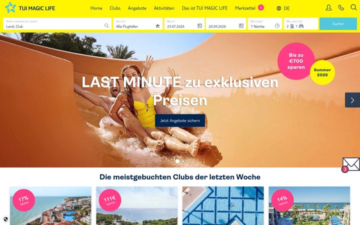 Screenshot of magiclife.com