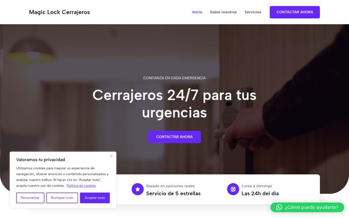 Screenshot of magiclockcerrajeros.es
