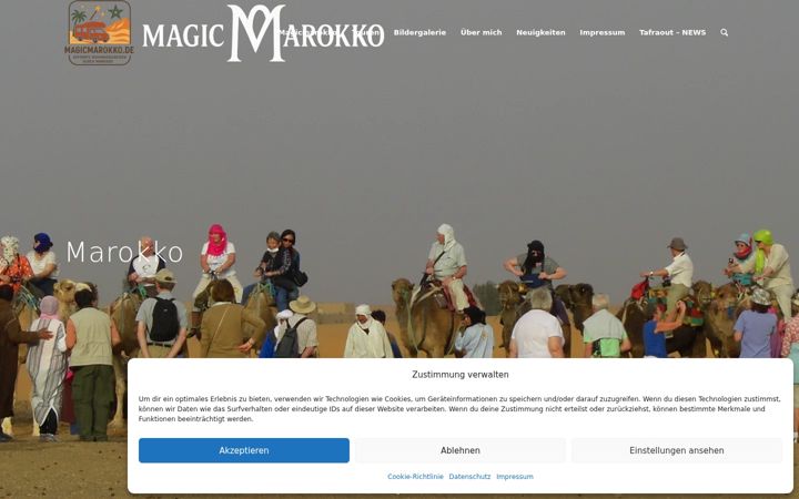 Screenshot of magicmarokko.de