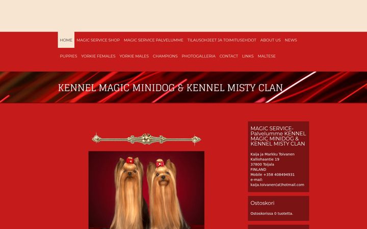 Screenshot of magicminidog.com