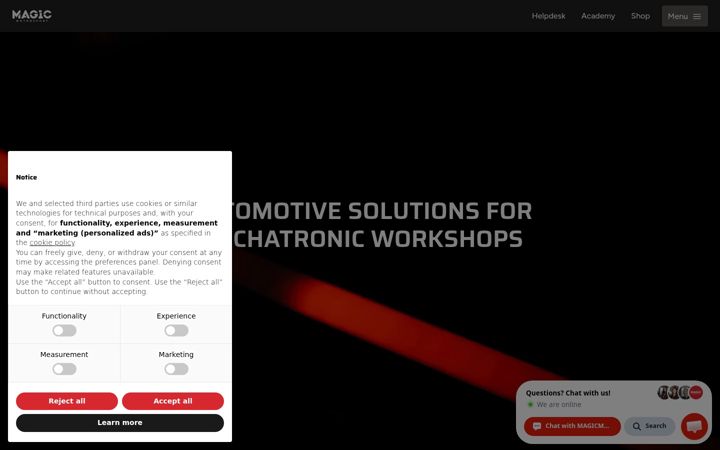 Screenshot of magicmotorsport.com