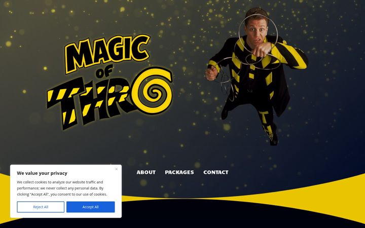 Screenshot of magicofthro.com