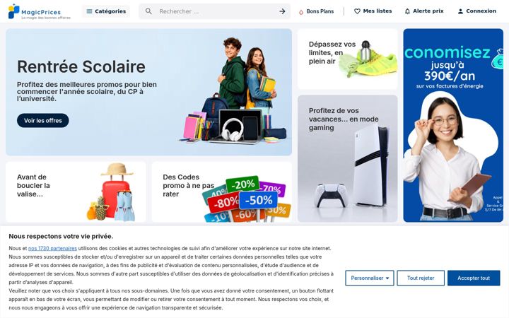 Screenshot of magicprices.fr