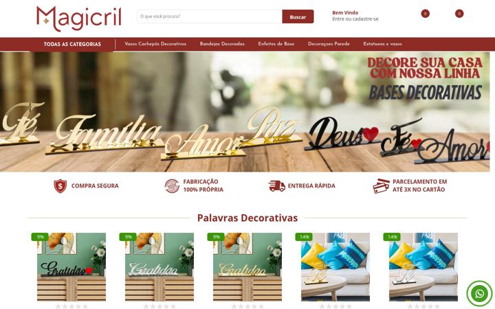 Screenshot of magicril.com.br