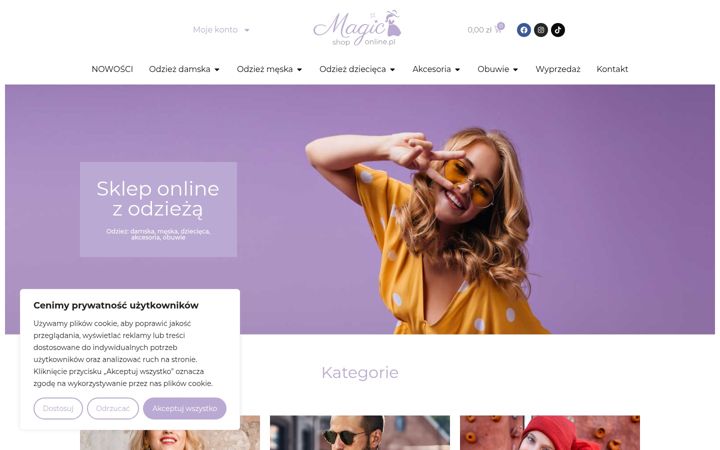 Screenshot of magicshoponline.pl