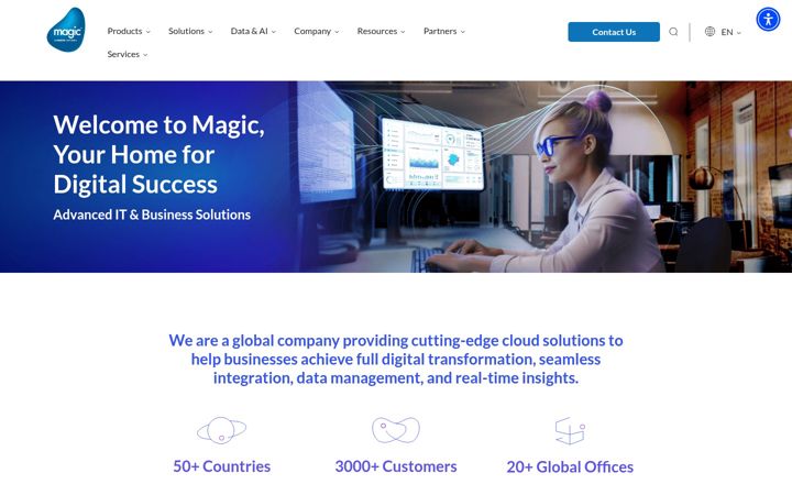 Screenshot of magicsoftware.com