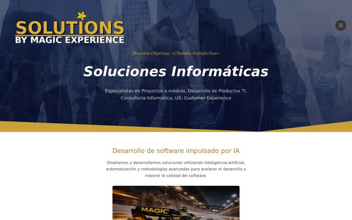 Screenshot of magicsolutions.es