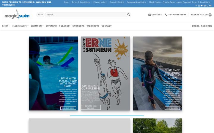 Screenshot of magicswim.co.uk