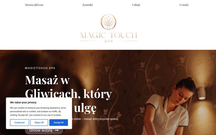 Screenshot of magictouchspa.pl