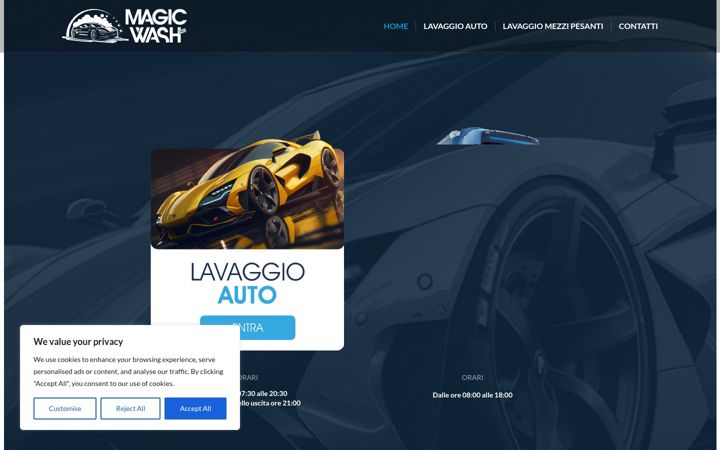 Screenshot of magicwashavezzano.it