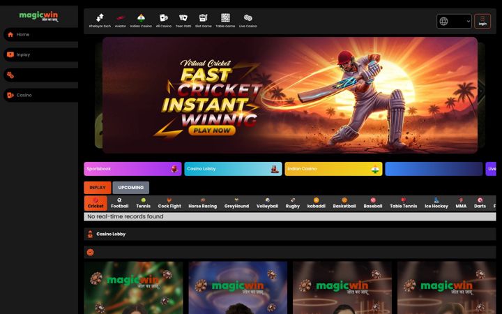 Screenshot of magicwin360.global