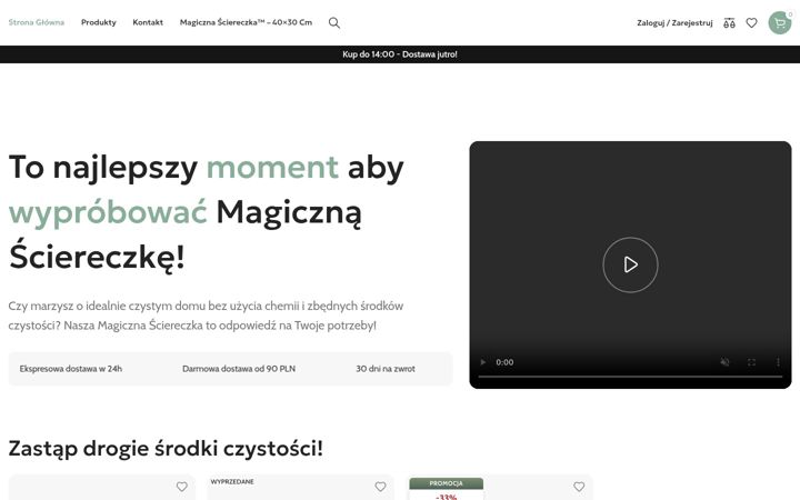 Screenshot of magicznascierka.pl