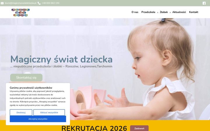 Screenshot of magicznyswiatdziecka.pl