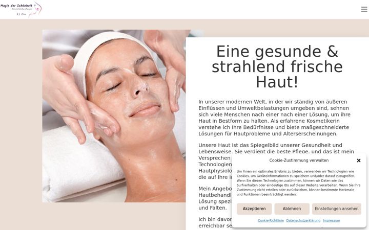 Screenshot of magie-der-schoenheit.com