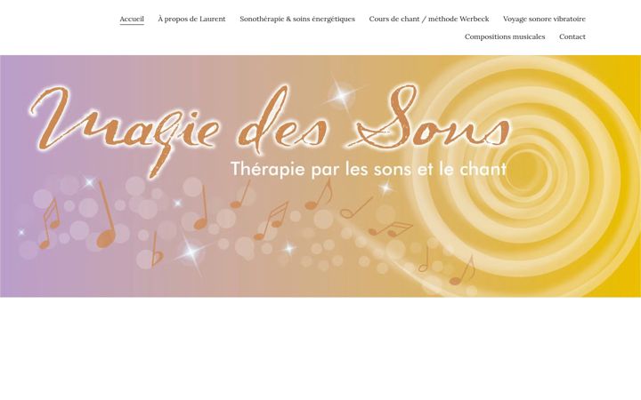 Screenshot of magie-des-sons.fr