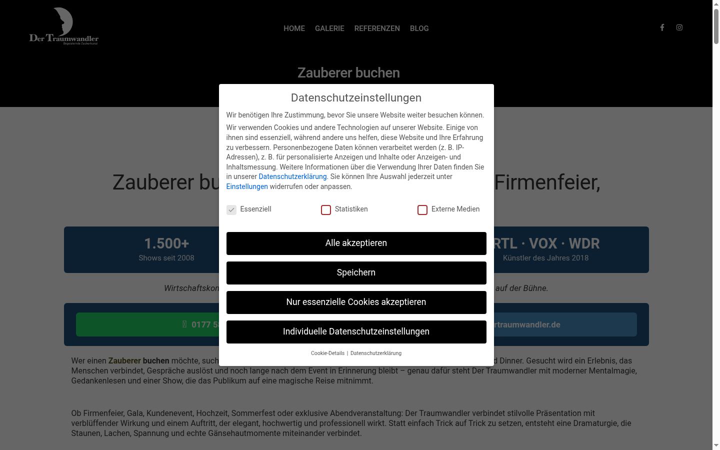 Snímek obrazovky baneru souhlasu zobrazeného před jakoukoli interakcí