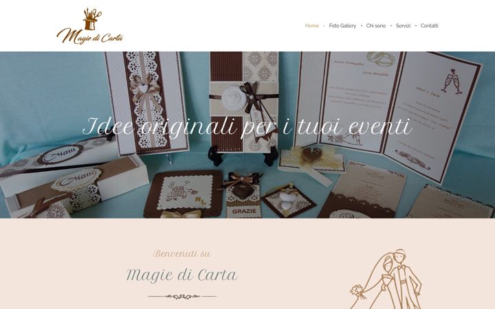 Screenshot of magiedicarta.it