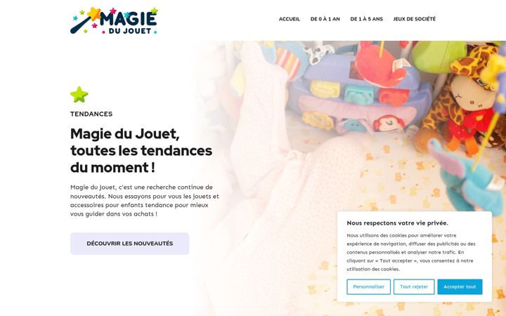 Screenshot of magiedujouet.fr