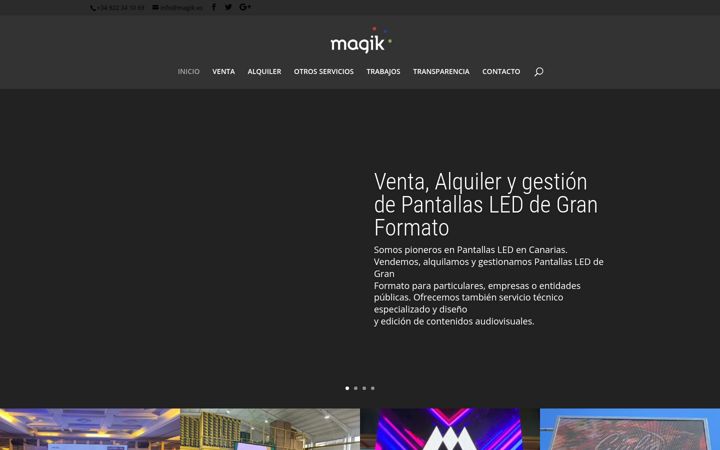 Screenshot of magik.es
