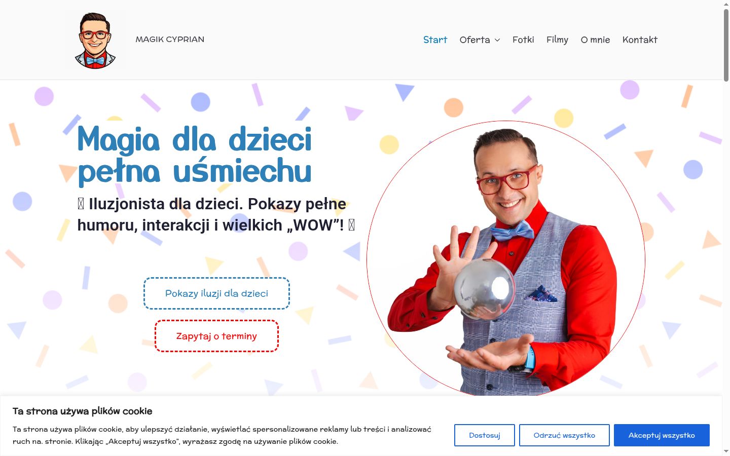 Ekrānuzņēmums ar piekrišanas baneri, kas tika rādīts pirms jebkādas mijiedarbības