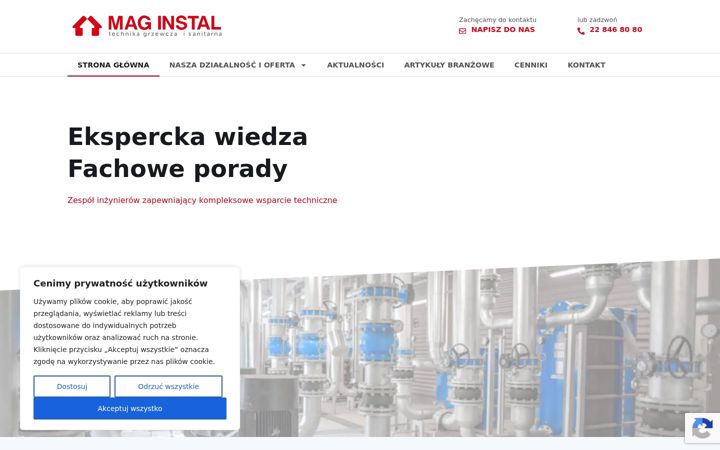 Screenshot of maginstal.pl