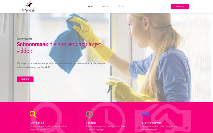 Screenshot of magischeagnes.nl