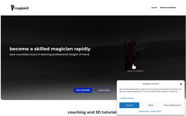 Screenshot of magiskill.com