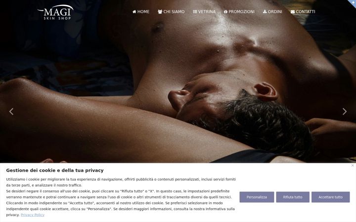 Screenshot of magiskinshop.it